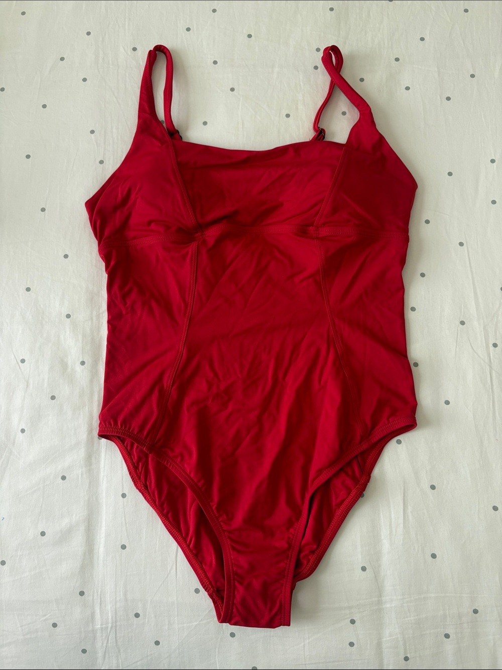 Andie Havana Red One-Piece Swimsuit with Slim Adjustable Straps